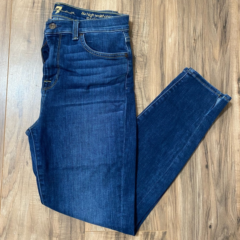 7 For All Mankind High Rise Skinny
